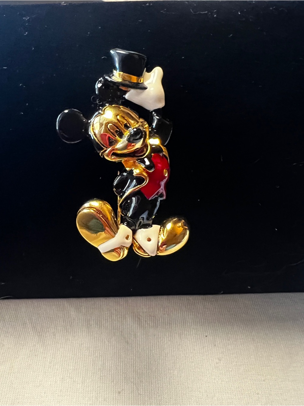 Napier Disney's Mickey Mouse Top Hat Brooch